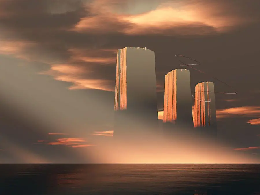 Download a very beautiful picture of a sky landscape in the style of surrealism