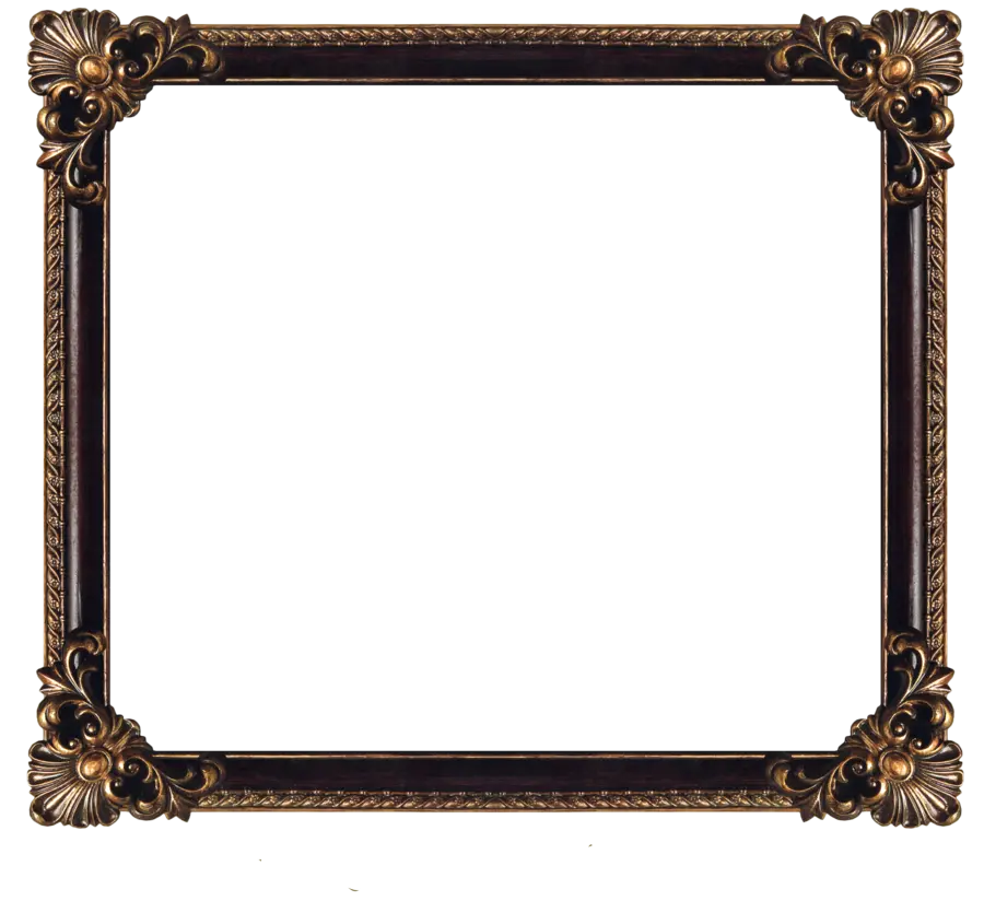 Beautiful and lovely rectangular photo frame png for use in Photoshop