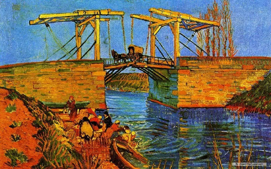 Download the Bridge in Arles Painting by the Famous Dutch Painter Vincent Van Gogh