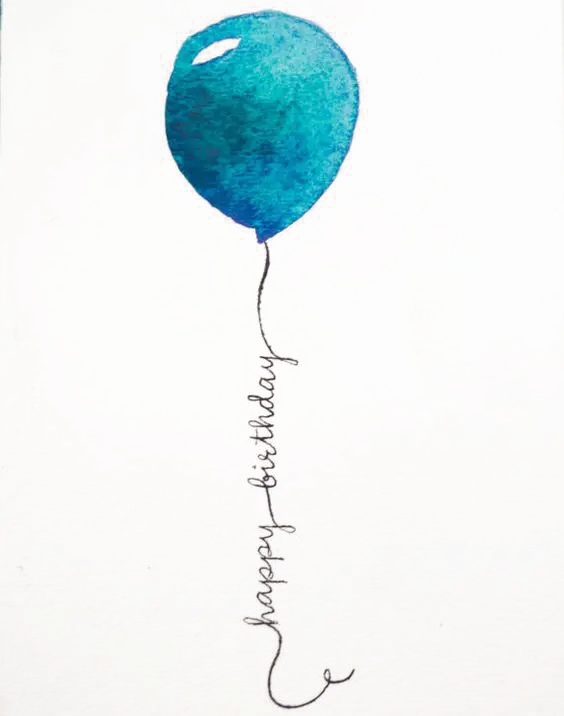 The simplest image of a single balloon cut out in PNG format