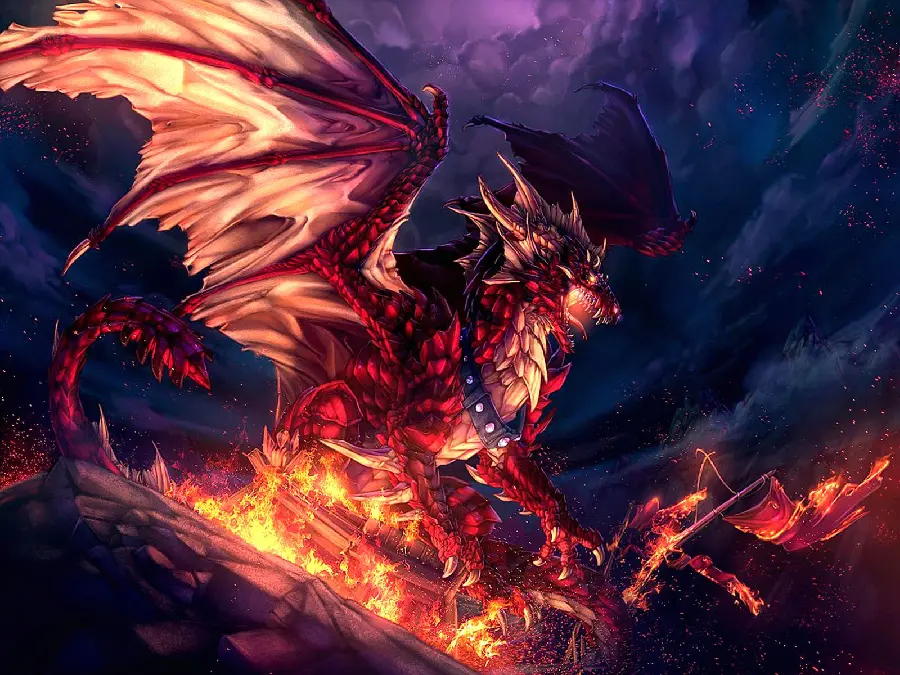 The profile picture of the winged dragon that destroys and burns other dragons