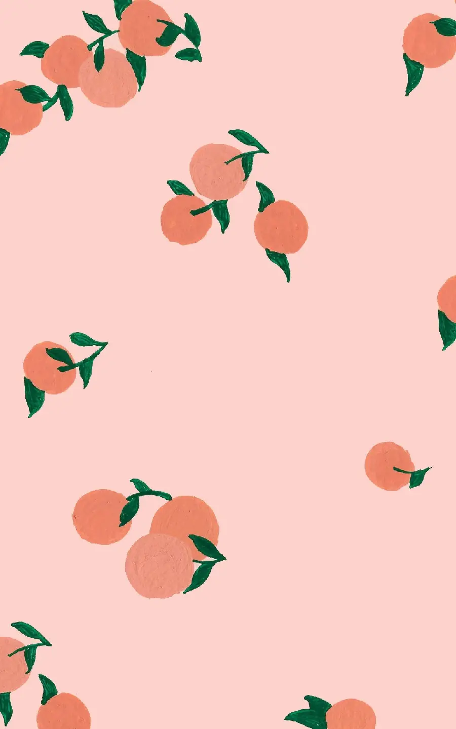 Download the sweet peach wallpaper in the style of painting for free
