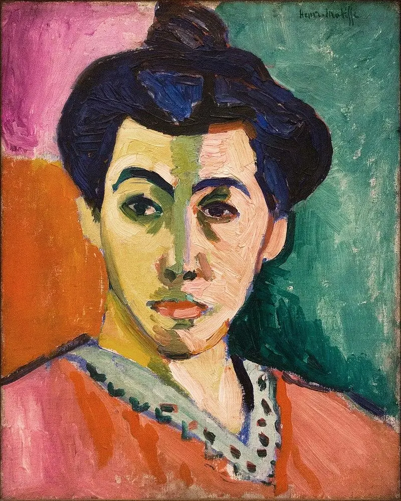 Green Line Painting in Fauvism Style by Henri Matisse 