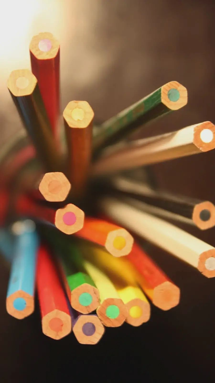A wonderful background of beautiful colored pencils with a great brand 