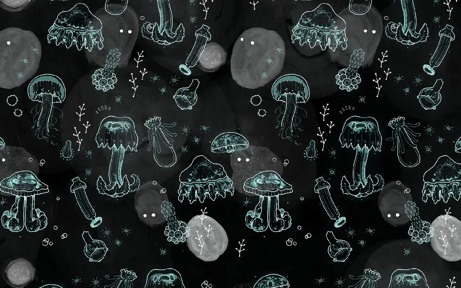 Underwater creatures design in relation to fabric design
