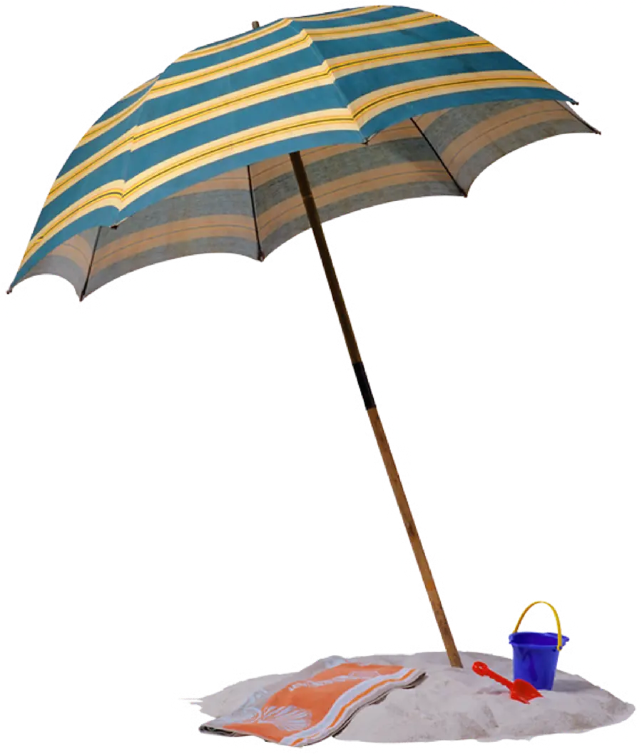 Amazing and beautiful background of the beach umbrella icon 