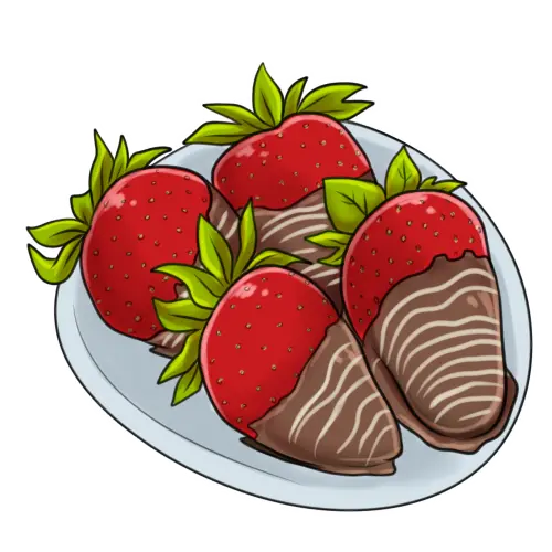 A very beautiful and unique image of red and delicious strawberries 