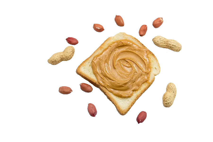 Download teleported image of peanut butter on toast