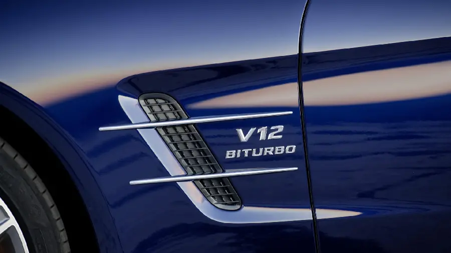 Beautiful image of a dark blue car body with a pattern