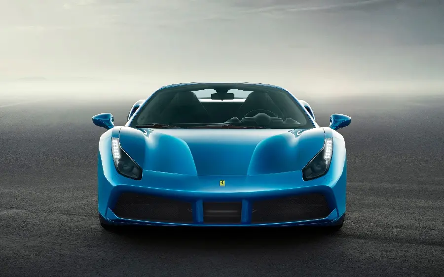 Beautiful Blue Ferrari Car Image for Instagram Posts and Stories