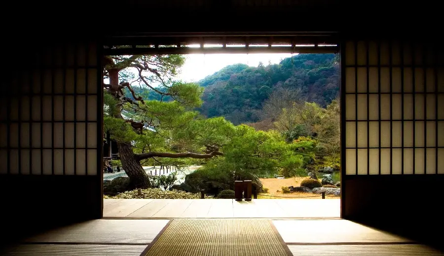 The newest Background of the Zen stone garden in Japan, a beautiful and spiritual place