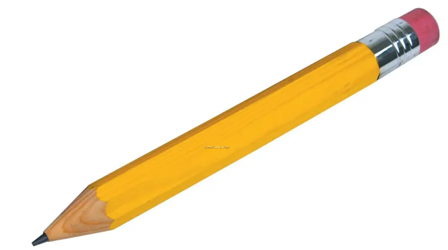 A charming background of black pencils with Beautiful yellow cover with eraser 
