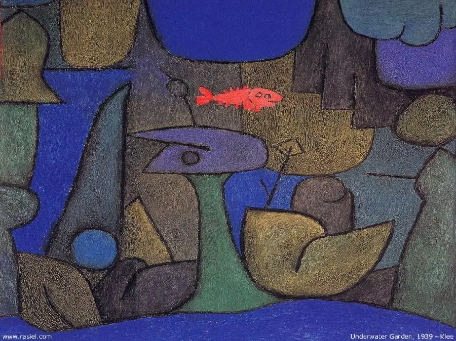 Underwater Garden 1939 by Paul Klee with a nature theme