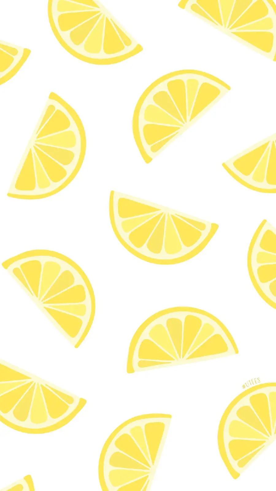 Fantasy and beautiful background of painted lemon slices