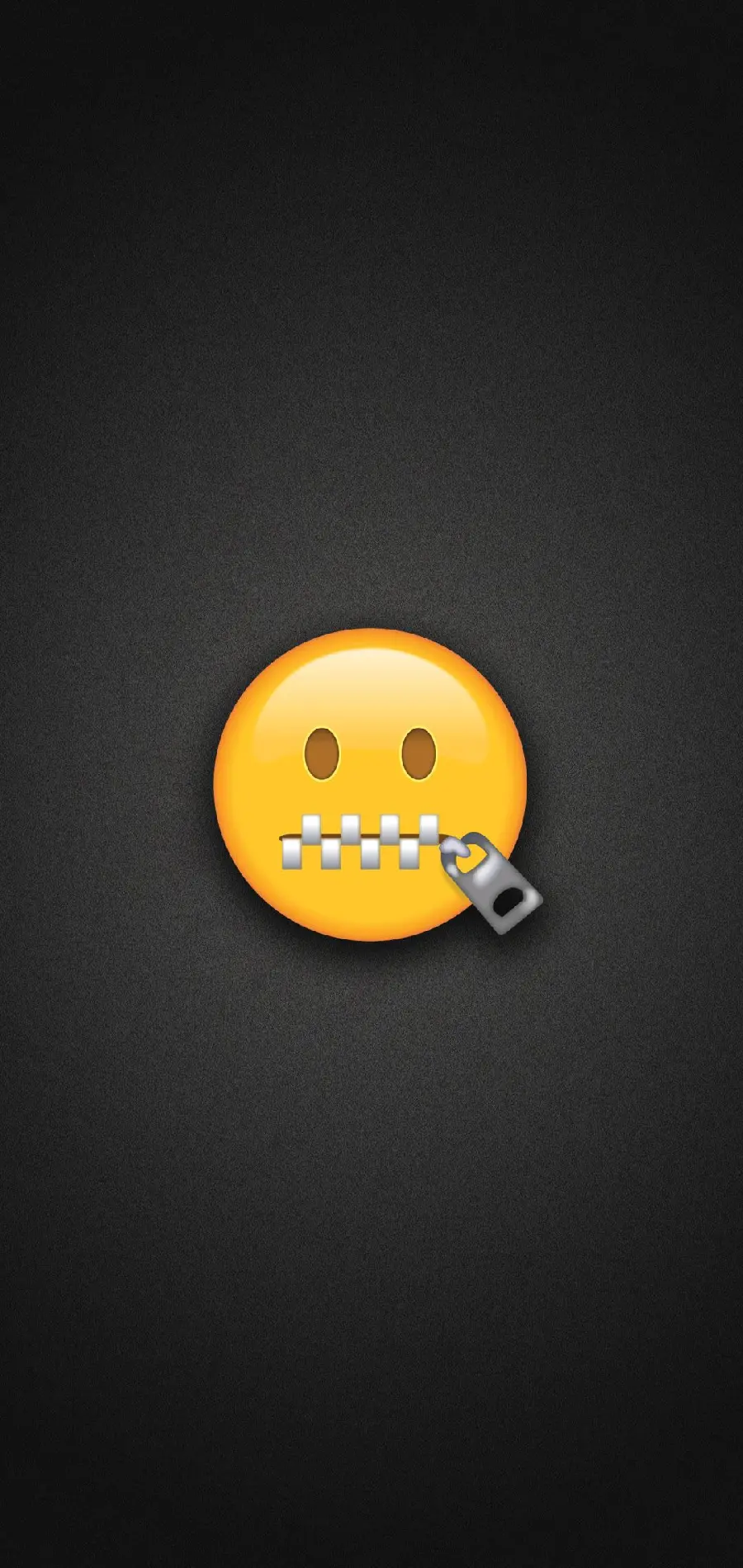 Interesting photo of a yellow zipper mouth sticker with excellent quality