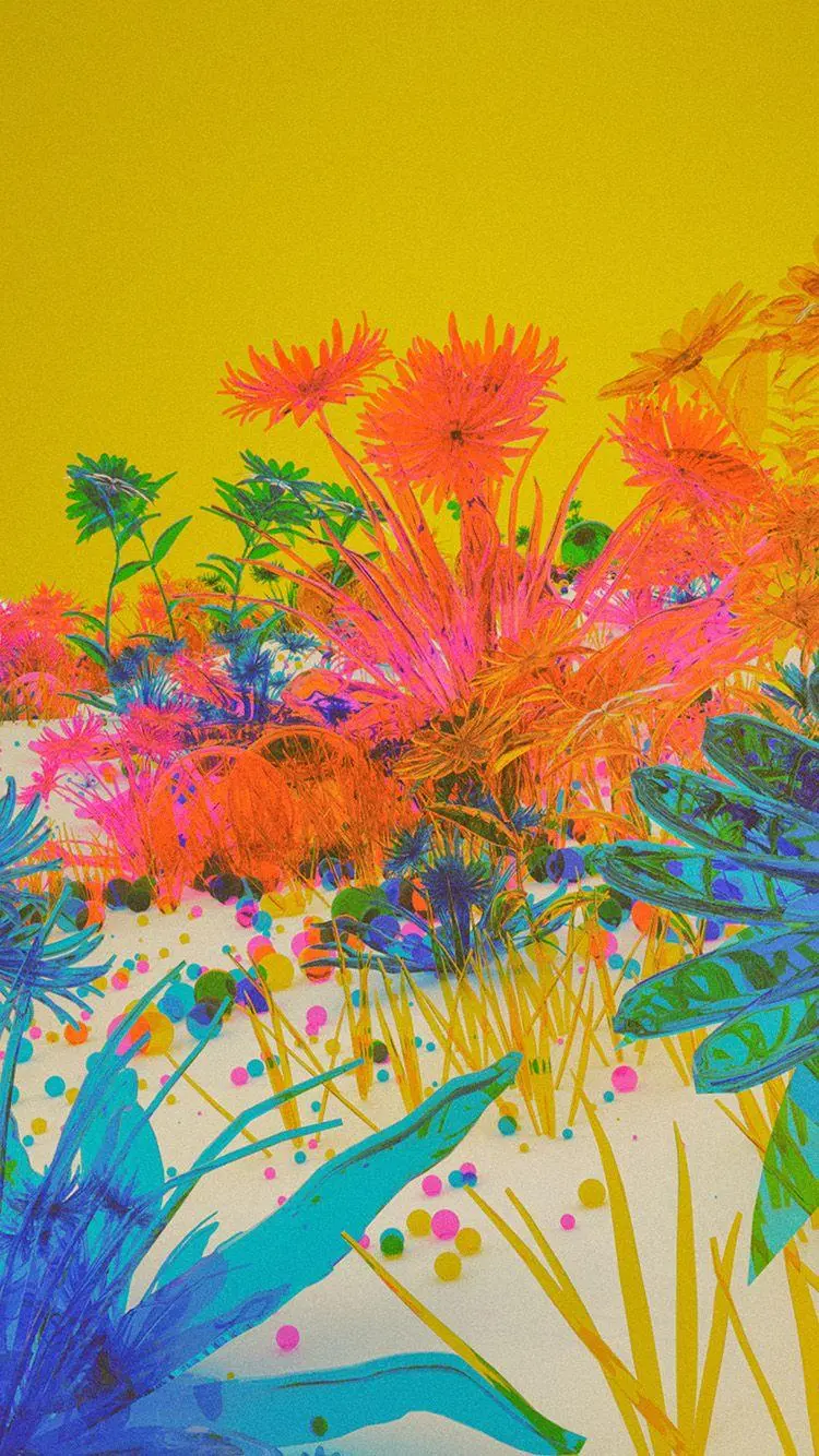 Contemporary art wallpaper for all types of iPhones