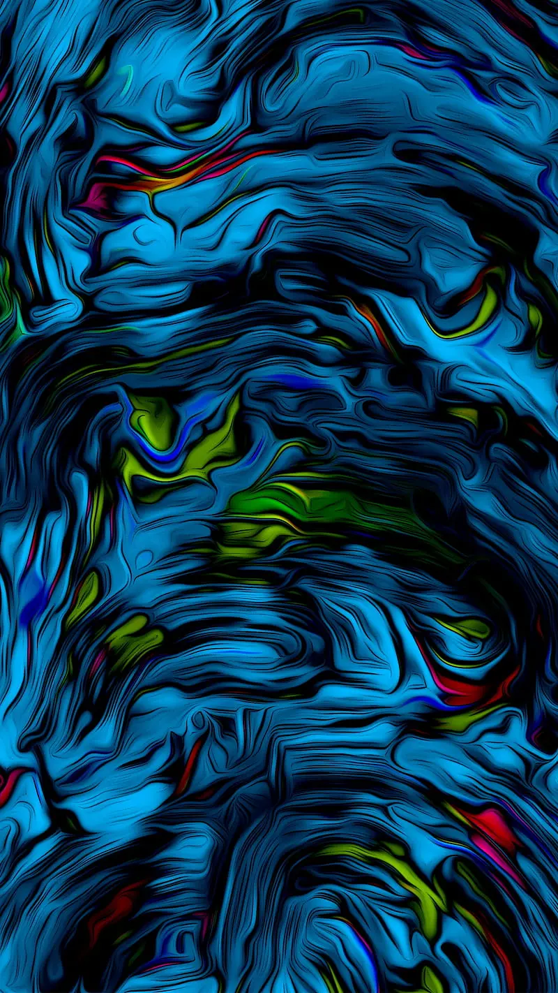 Download a Cute Green and Blue Phone Wallpaper