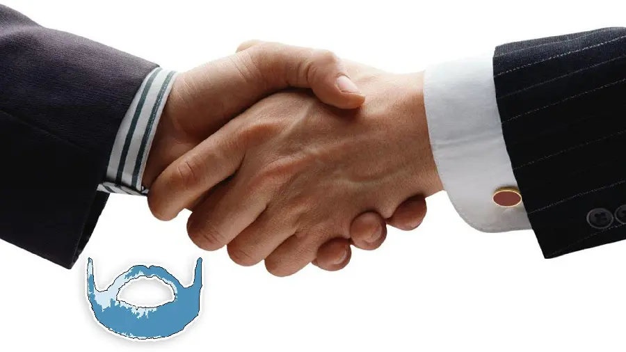 Free simple image of men shaking hands and negotiation and agreement 