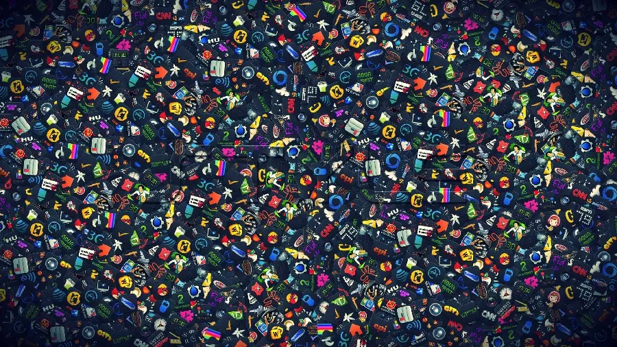 Download Photoshopped fantasy design, busy design for background