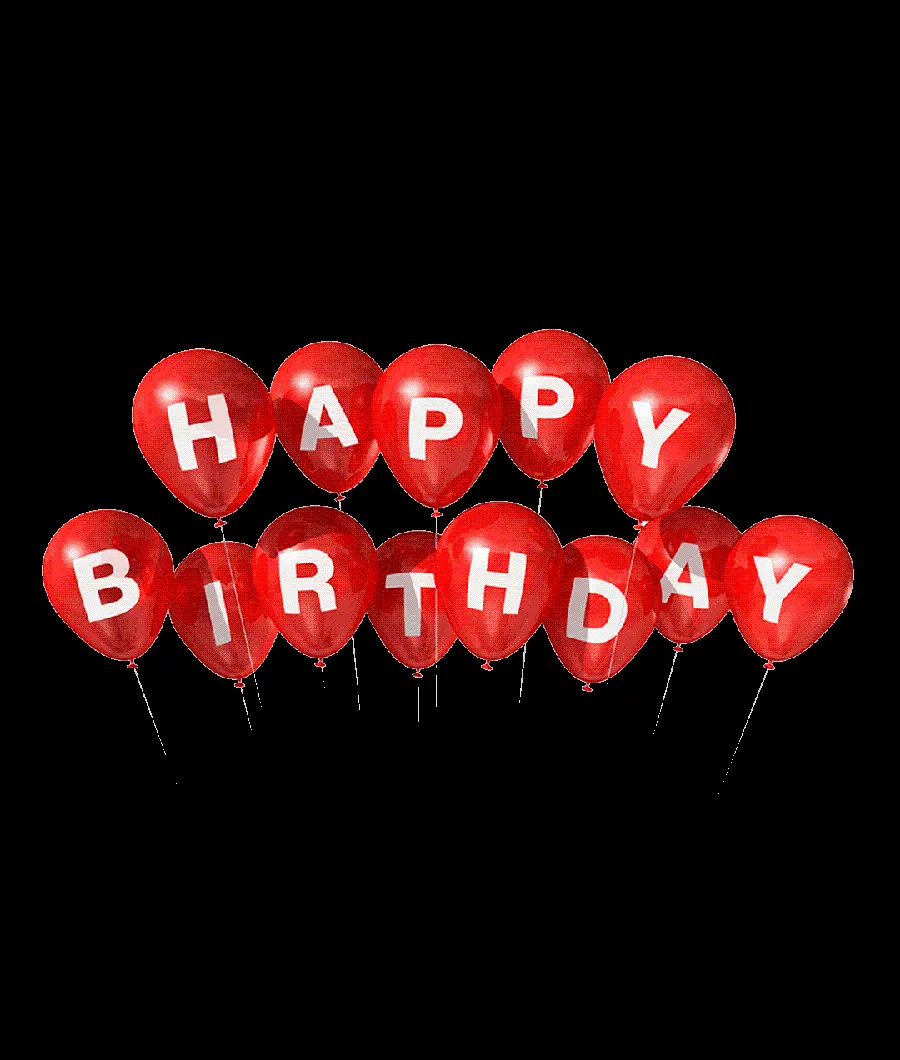 PNG Image And Cut Out Happy Birthday Balloons 
