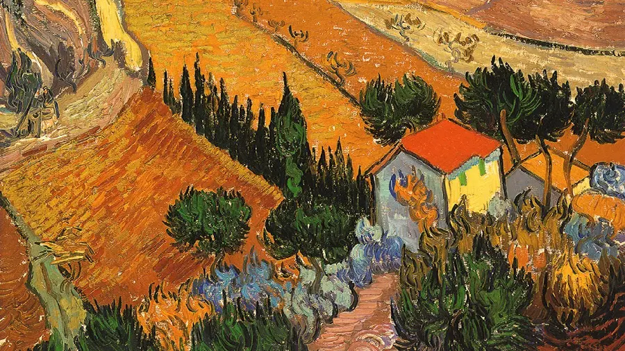 The highest quality natural landscape painting by the great and famous Dutch painter Vincent Van Gogh