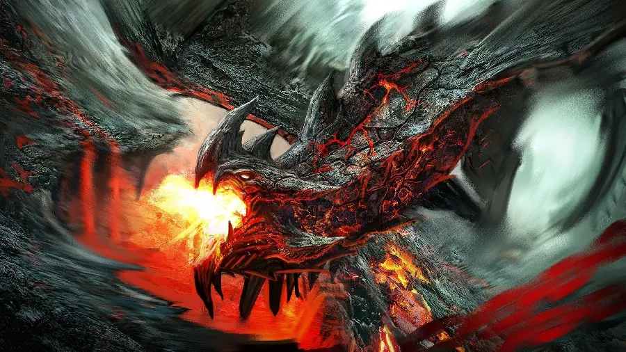 Download a special photo of a dark dragon for a creepy and attractive profile