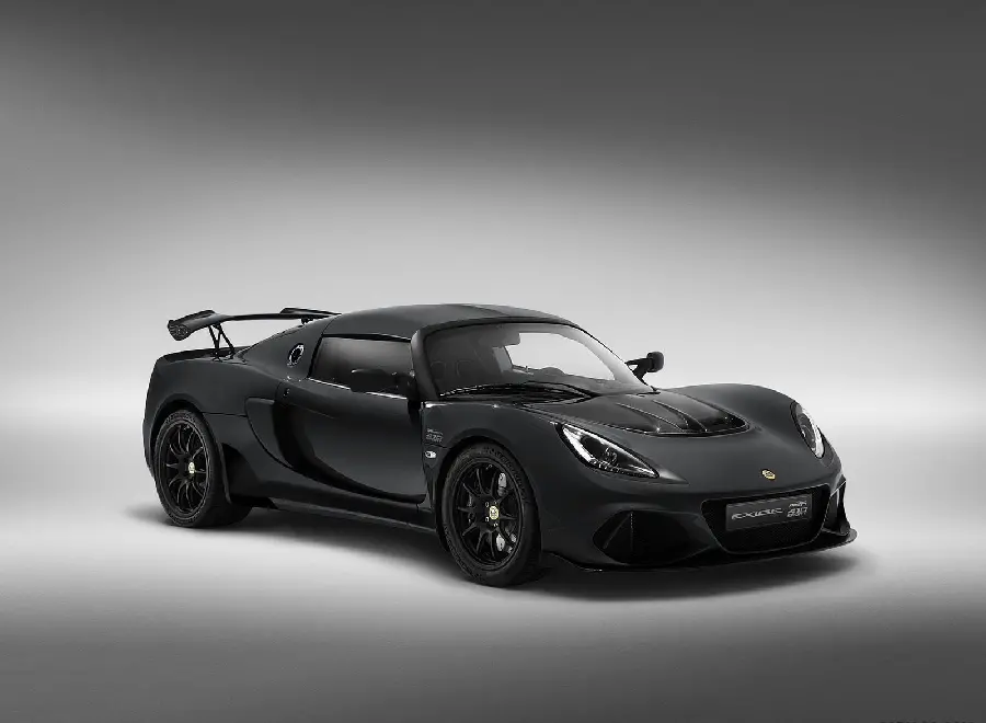 Image of the black Lotus Exige Sport 410 car for speed lovers