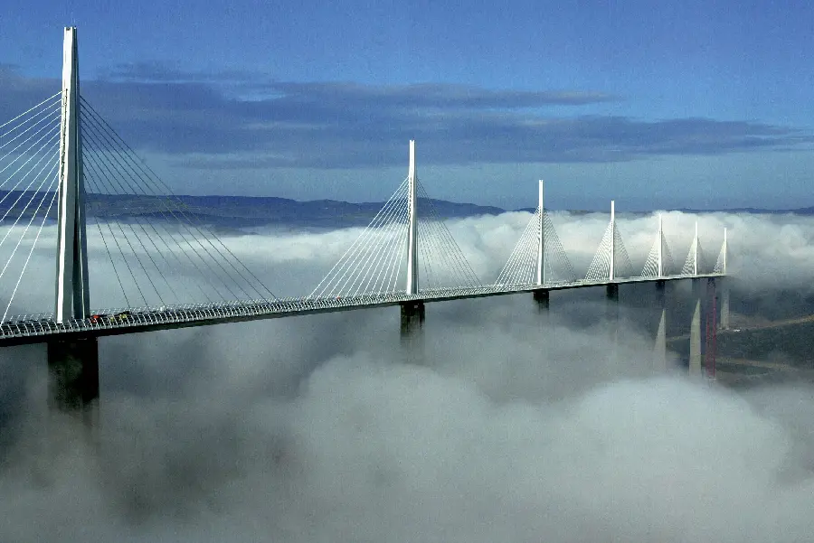 Download a very beautiful and interesting photo of the Millau Bridge, France, in high quality