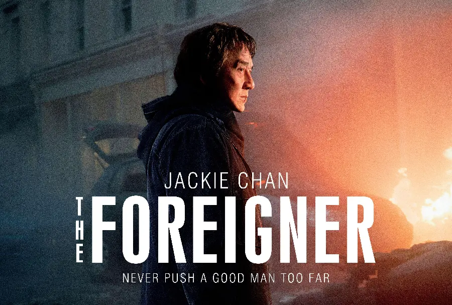 Jackie Chan's photo in the martial arts action film FOREIGNER