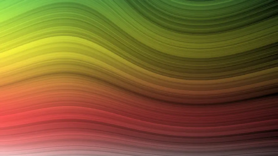 The most diverse background photo of green, yellow, red waves for all types of laptops and computers
