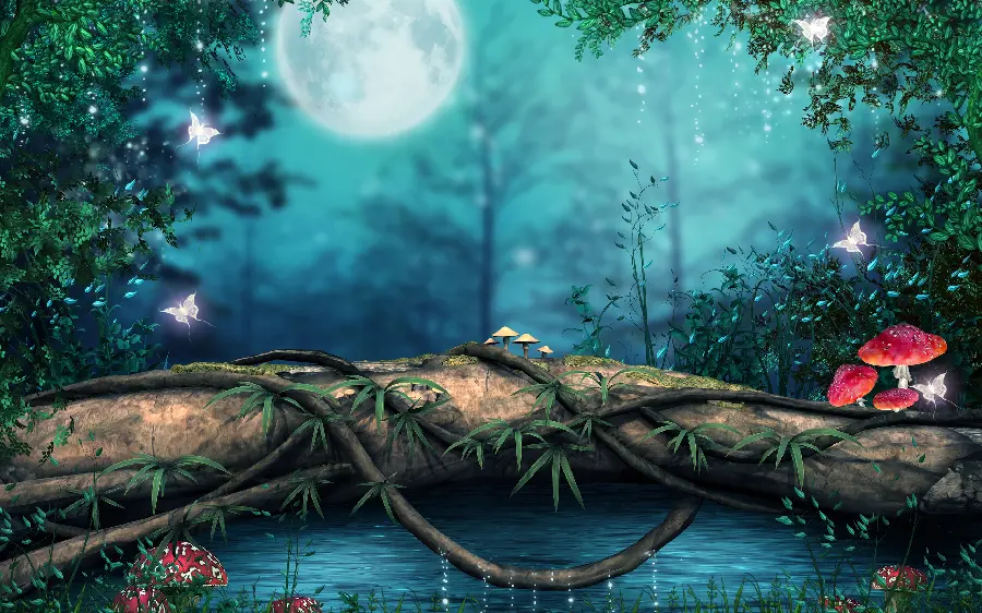 Beautiful and new photo of fantasy and dreamy 3D landscape