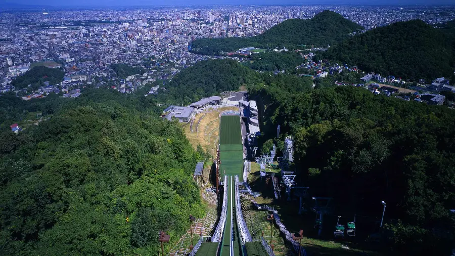 The best very beautiful photo of a big city with beautiful and spectacular houses