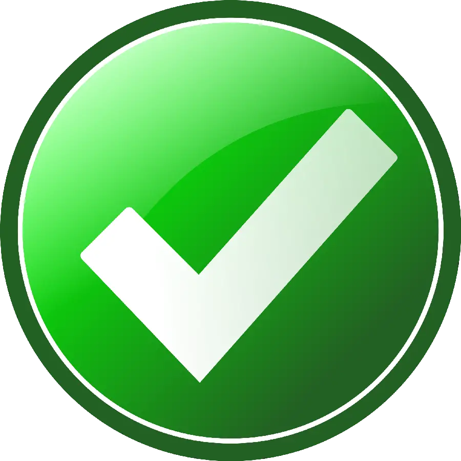 Logo without white tick background in green circle for inshot