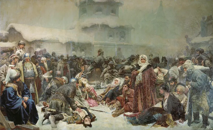 Modern and historical painting in the style of realism 