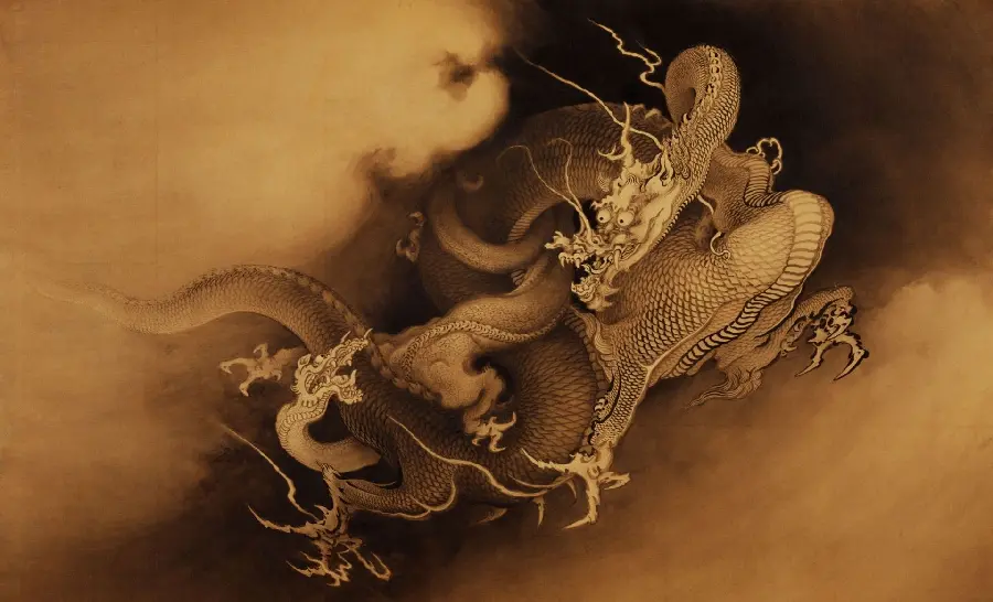 The most beautiful fantasy Japanese dragon photo for post