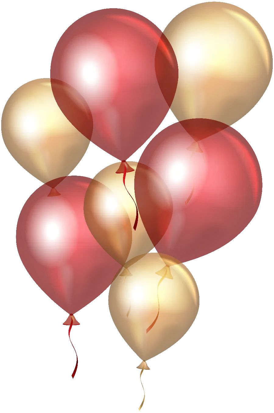 PNG Image Round Red and gold glass balloon cut out with white wallpaper 