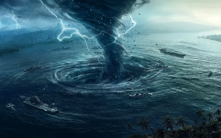 Siberian Lake Baikal whirlwind wallpaper for website design