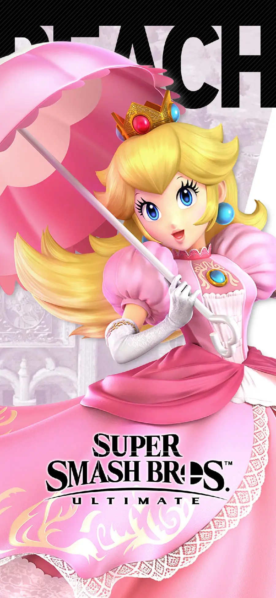 Pink Princess background and advertising banner suitable for Android and iPhone phones
