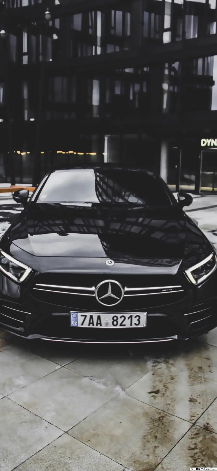 Cool background and stylish Benz car for Apple phones apple 