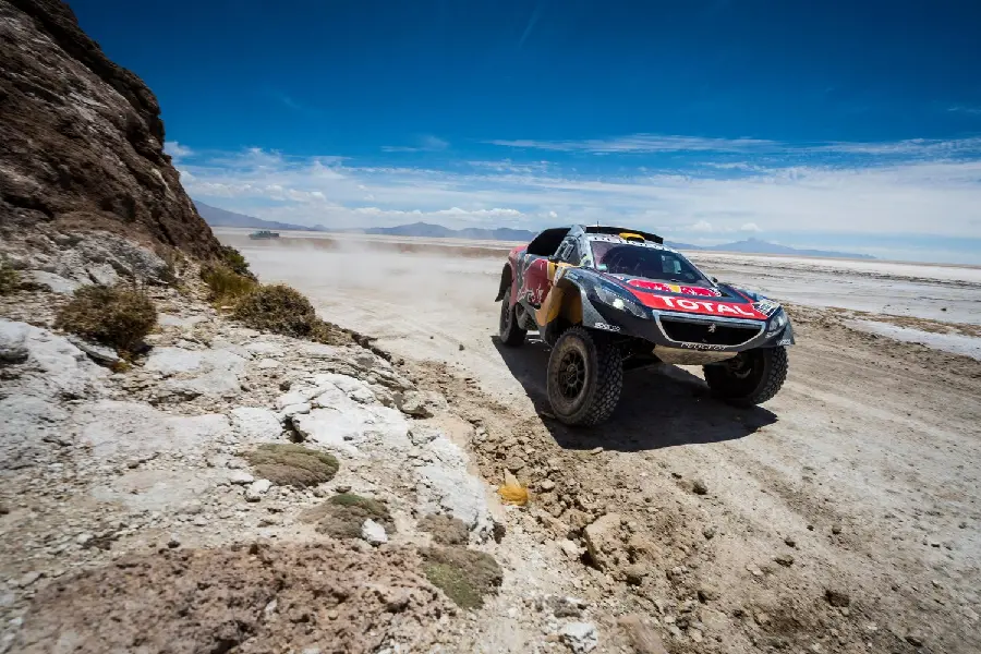 Awesome Dakar Rally Peugeot Racing Car Image for Instagram Story