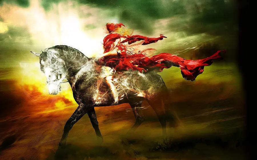 Fantasy background design of Pegasus unicorn horse legendary creature in Greek mythology