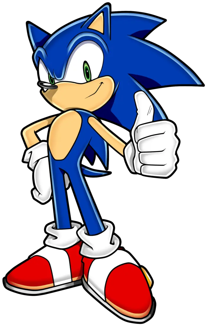 A very beautiful picture like Sonic the Hedgehog with excellent quality 