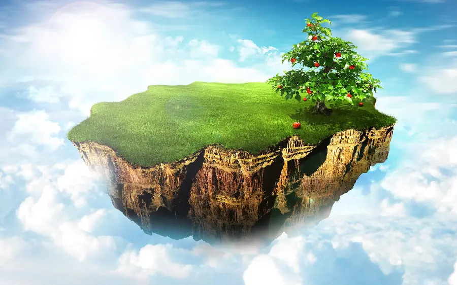 Stock photo of lush land with a suitable edit for a World Tourism Week poster