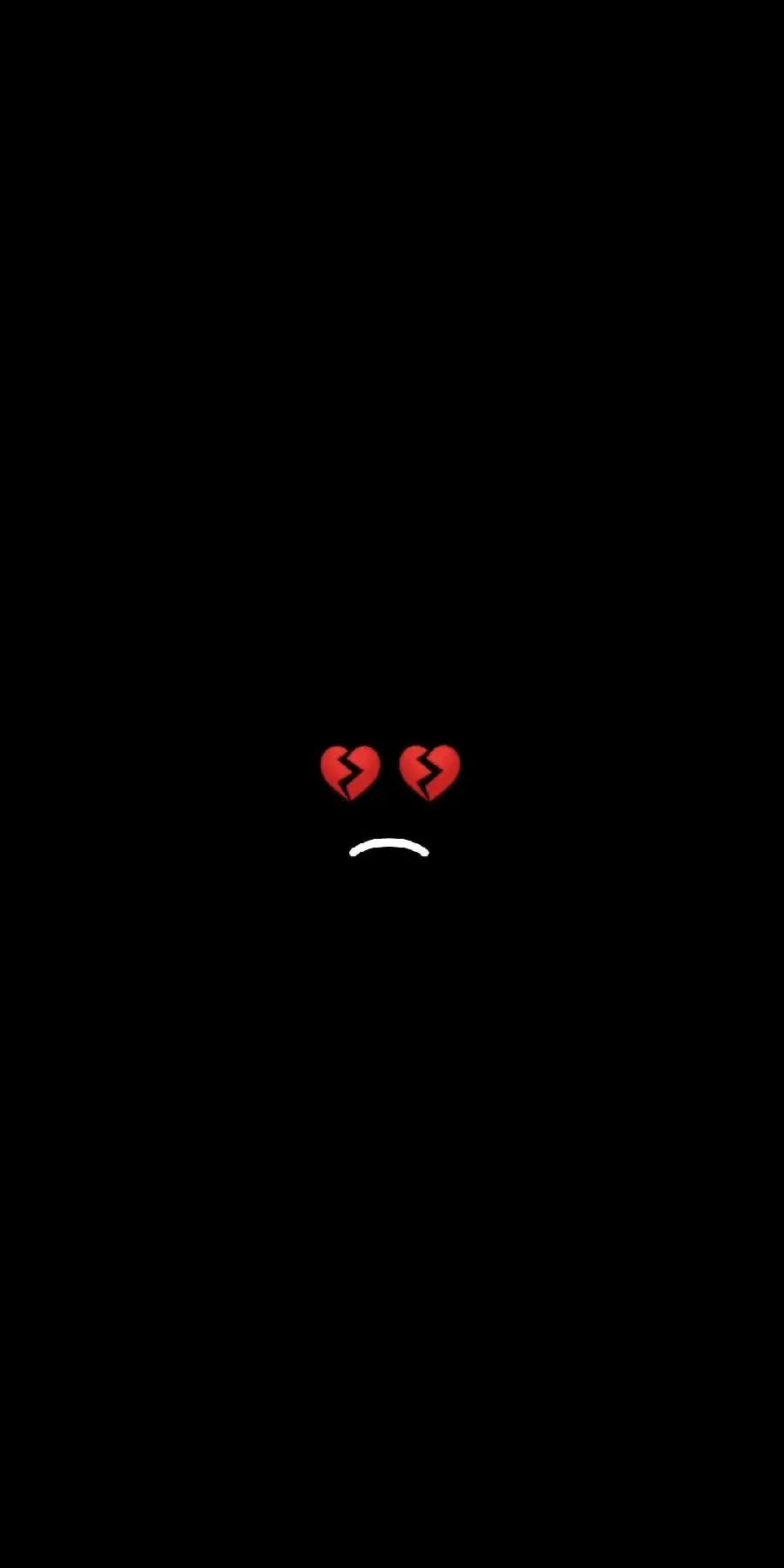 Sad heartbroken profile picture with black background 