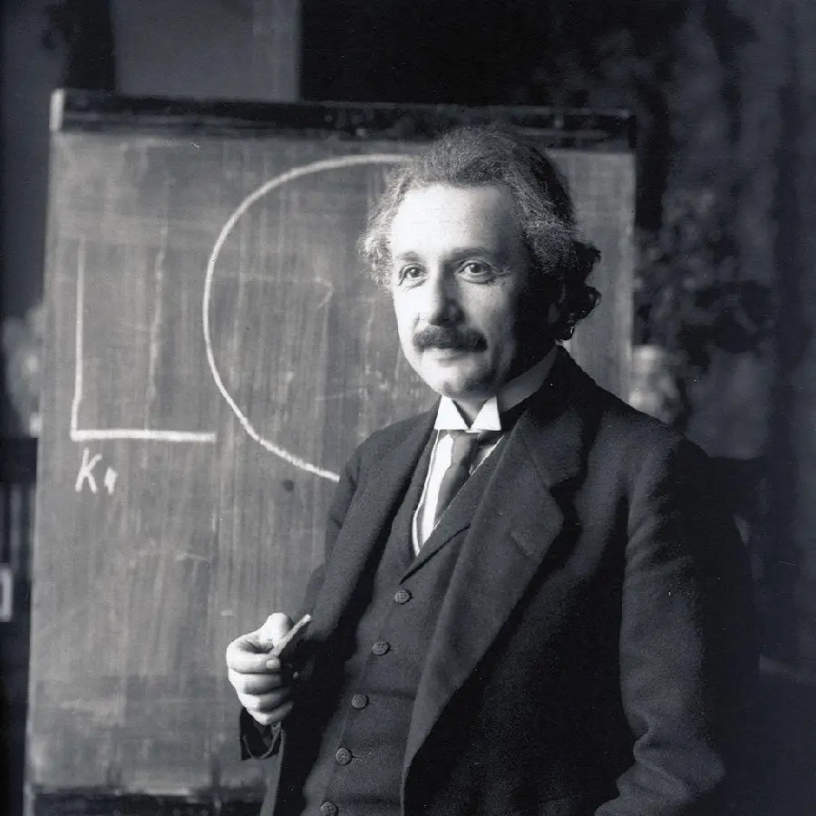 A charming stock image of a very different and charming Albert Einstein