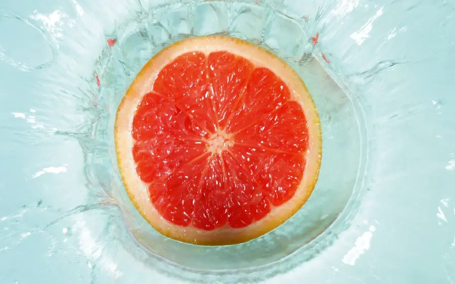 Grapefruit in water background with the most amazing quality