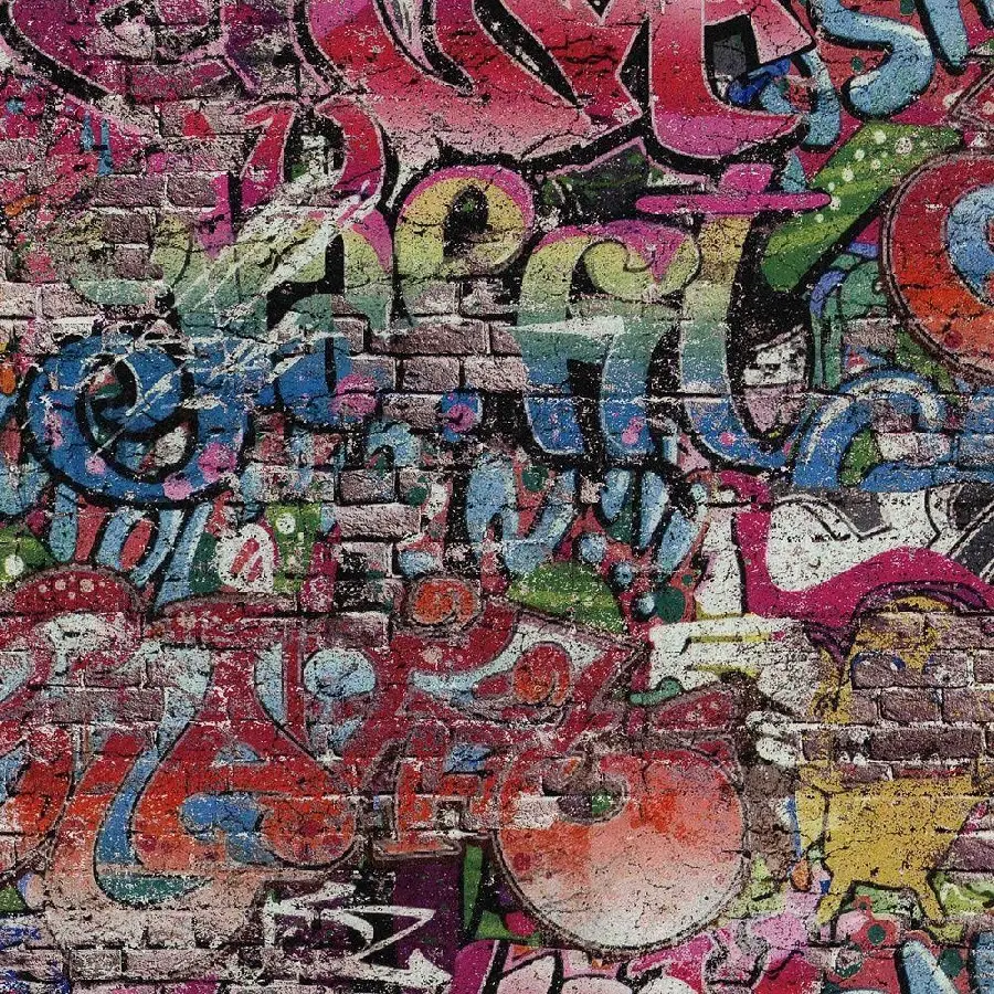 Beautiful image of graffiti and memorial writing in the new graffiti style