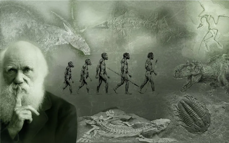 Photo Edited Charles Darwin, the famous English biologist 