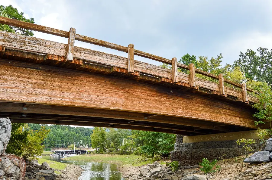 Get Profile Photo of Wooden Bridge on a Pleasant Stream of Water
