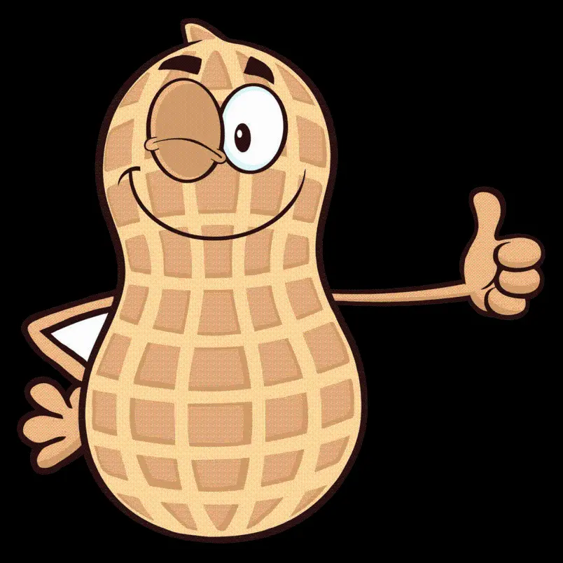 Fantasy teleported peanut painting with like sign